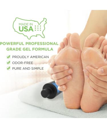 Professional Foot Callus Remover Gel Set - Achieve Smooth Feet & Cracked Heels - 8oz Gel with Pumice Stone - Made in USA - Buy Online on GoSupps.com