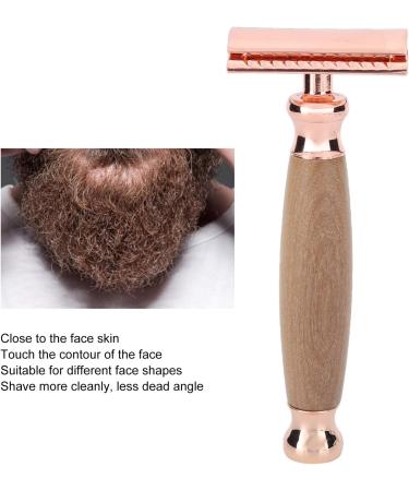Uxsiya Eco-Friendly Manual Shaver for Men - Rose Gold | Perfect for Salon Use - Buy Online on GoSupps.com