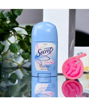 Deodorant Shower Fresh 1.7 oz | Travel Size Powder Fresh 4-Pack with Moofin Makeup Cleansing Cloth - Combat Stress Sweat - Buy Online on GoSupps.com