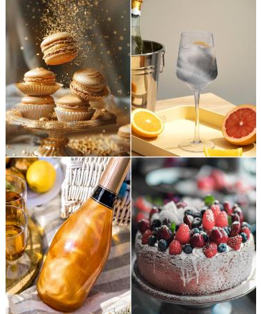 Buy RoizeFar Edible Glitter Set - 2 Colors Tasteless Powder for Cakes & Drinks | Perfect for Easter Christmas Oktoberfest Parties | 10g Gold & Silver - Buy Online on GoSupps.com