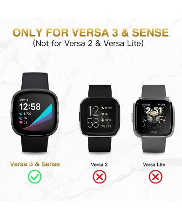 2-Pack Charger Cable Compatible with Fitbit Sense/Fitbit Versa 3  Replacement USB Charging Cradle Dock Stand Cable for Smart Watch Sense/Versa 3(3.3 ft/1.0ft) 3.3 ft/1.0 ft - Buy Online on GoSupps.com