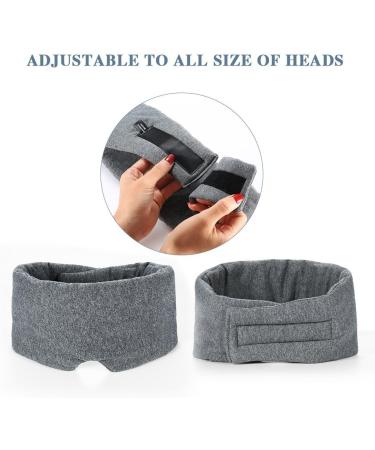 FRESHME Side Sleeper Sleep Mask - Adjustable Blockout Eye Shade for Sleeping - Lightweight Blindfold for Nap, Travel, Yoga - Men and Women - Buy Online on GoSupps.com