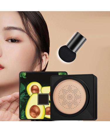 harayaa Air Cushion cc Cream Face Makeup Foundation BB Cream Mushroom Head Foundation for All Skin Types Waterproof Brighten Matte Concealer 20G Natural Color - Buy Online on GoSupps.com