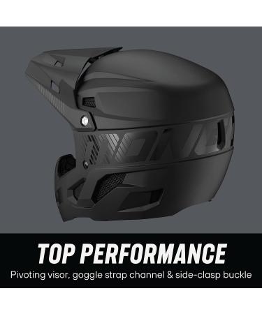 Mongoose Full Face Team Issue Bike Helmet | Matte Black Adult/Small | Head Circumferences 47-62cm - Youth & Adult Sizes - Buy Online on GoSupps.com