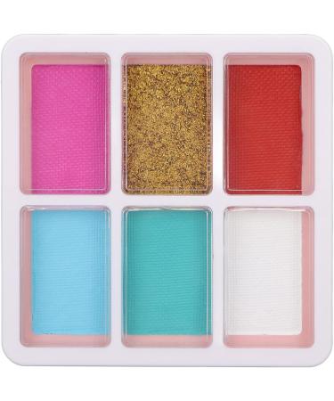  YIZISECCE Face and body paint palette 6 colors 35.8g food grade for stage makeup for children and adults - Buy Online on GoSupps.com