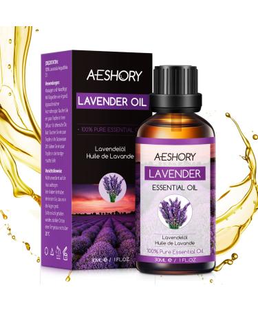 Aeshory lavender oil 30ml 100% purely natural lavender oil essential oils lavender fragrance oil for diffuse aromatherapy massage sleep aid natural cosmetics