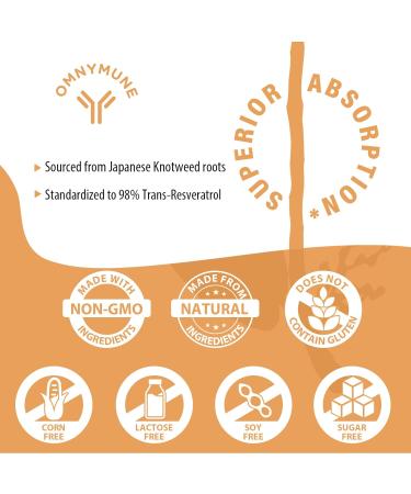 Liposomal Trans-Resveratrol Supplet | 1200mg High-Potency 98% Purity from Japanese Knotweed Extract Antioxidant & Anti-Aging Support Longevity and Immunity 180 Softgels 60 count (Pack of 3) - Buy Online on GoSupps.com