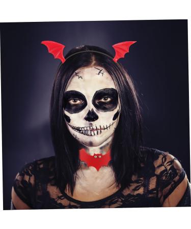Holibanna 5 Sets Bat Headband Collar Hair Accessories for Prom Bat Wing Hair Bands Black Accessories for Women Halloween Bats Prom Hair Accessories Outfit Headdress Halloween Leather Red - Buy Online on GoSupps.com
