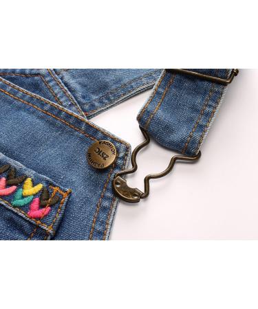 KIDSCOOL SPACE Water Washed Ripped Denim Overalls | Deep Blue | 2-3 Years - Buy Online on GoSupps.com