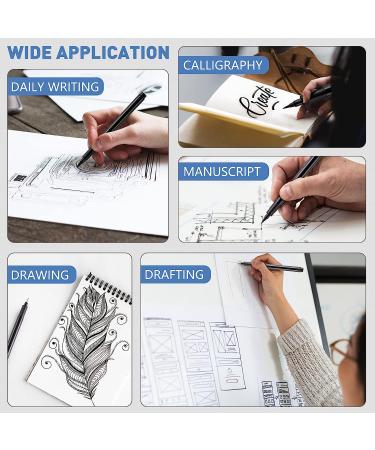YISAN Black Drawing Pens Set - 12 Art Fineliner Ink Micro-Pens for Sketching & Technical Drawing - Buy Online on GoSupps.com