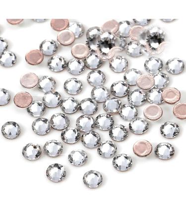 FEIlei Flatback Glass Nails Rhinestones Nail Art Decoration Gems Manicure Accessories