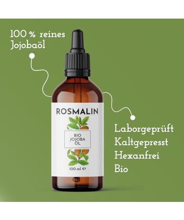 Huile de jojoba bio press e froid - Huile de jojoba - Pour cheveux cuir chevelu corps et visage - Convient pour les cosm tiques - Traitement nourrissant du cuir chevelu - 100 ml Jojoba 100 ml - Buy Online on GoSupps.com