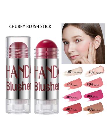 DELISOUL 8 Colors Cream Blush Highlighter Contour Stick Palette - Long Lasting Makeup Set - Buy Online on GoSupps.com