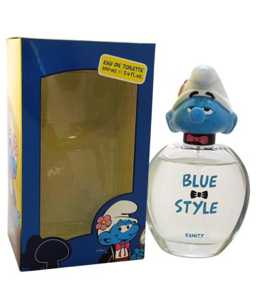 The Smurfs First American Brands - Blue Style Vanity for Kids - 3.4 oz EDT Spray