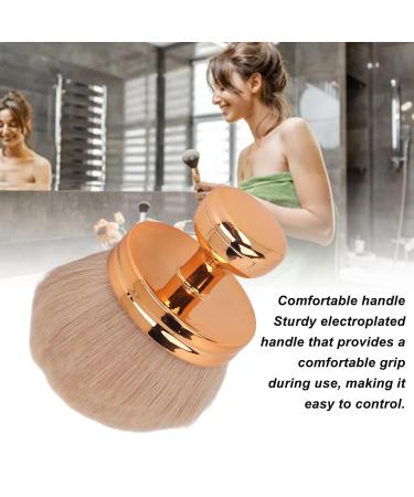 Mushroom Head Makeup Brush - Soft Loose Powder Brush with Rose Gold Electroplated Handle for Blush & Powder | Portable & Versatile - Buy Online on GoSupps.com