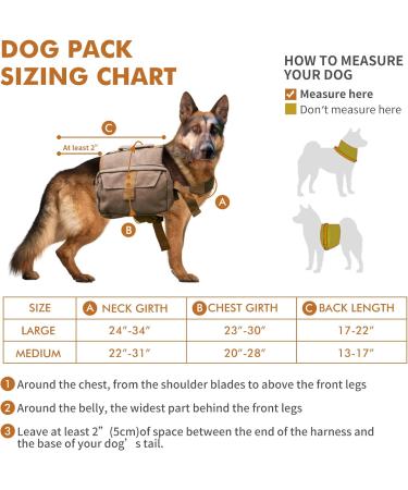 Medium Dark Yellow Dog Backpack Harness for Hiking & Travel | Medium & Large Dog Saddle Bag Rucksack with Leash - Buy Online on GoSupps.com