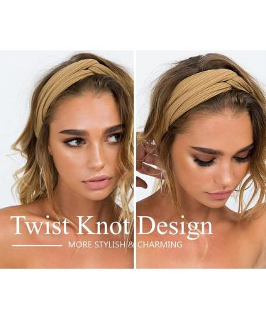8 Pieces Soft Boho Hairbands for Women | Multi-Colored Elastic Yoga & Sport Hair Accessories - Buy Online on GoSupps.com