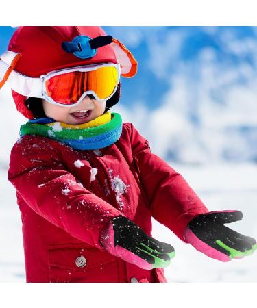 Newcotte Kids Long Cuff Waterproof Winter Gloves - 3 Pairs | Windproof & Warm Mittens for Boys Girls Aged 6-10 - Buy Online on GoSupps.com