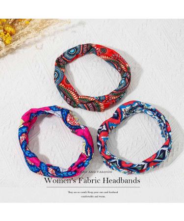 Shop Boho Frontal Hair Bands for Women - Elastic Red Flower Criss Cross Headscarf & Vintage Hair Jewelry - Buy Online on GoSupps.com