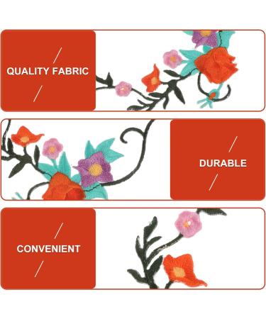 24 Pcs Floral Cloth Stickers Iron on Patches Bag Flower Patches Flower Embroidery Patches Fine Dress 1x3pcs 12X4.5cmx3pcs - Buy Online on GoSupps.com
