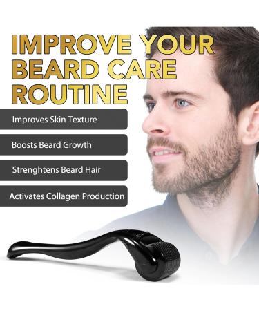 Kit de croissance de barbe s rum de croissance de barbe avec rouleau huile de croissance de barbe - croissance rapide et paisseur pour les hommes - Buy Online on GoSupps.com