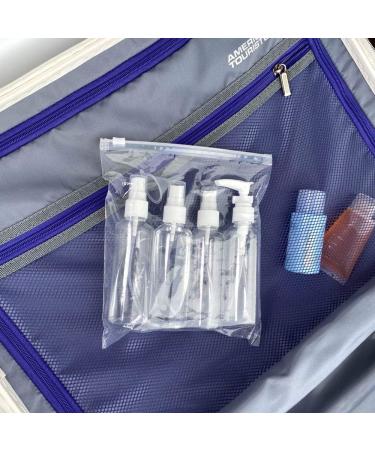 Broadream 4-Piece Transparent Travel Bottle Set | 100ml TSA-Approved Spray Bottles for Travel | Perfect for Airplane Carry-On - Buy Online on GoSupps.com