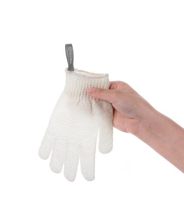 Exfoliating Bath Gloves for Women & Men - Dead Skin Remover & Body Scrubber - Spa Exfoliator Mitt - Nylon Light Exfoliation - 1 Pair - Buy Online on GoSupps.com