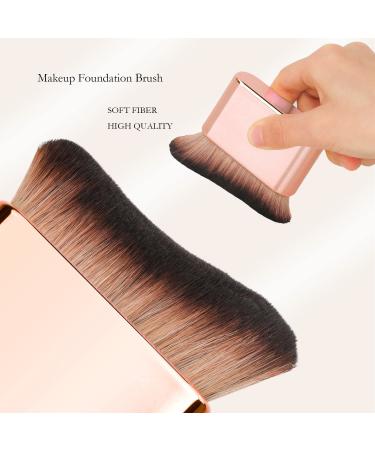 BeCause Pro Siren Makeup Brush - Rose Gold Foundation Brush for Liquid Makeup | Best Quality & Performance - Buy Online on GoSupps.com