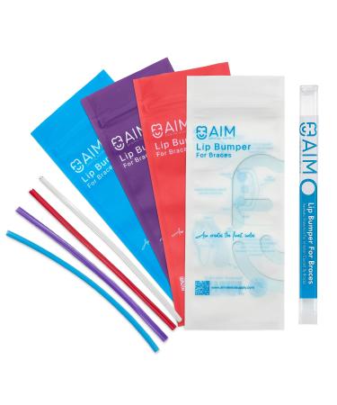 Aim Lip Bumper for Braces - Orthodontic & Dental Pain-Relief Comfort Shield | Custom Fit Brace Covers - Clear - Buy Online on GoSupps.com
