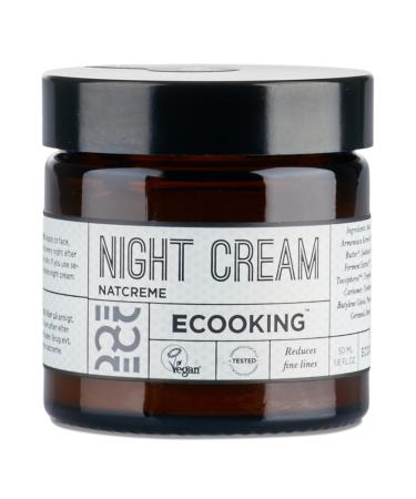 Ecooking Nourishing & Rejuvenating Night Cream 50ml | Natural Red Algae & Pumpkin Seed Extract | Anti Aging Face Cream | Reduces Fine Lines & Wrinkles | Firming & Hydrating