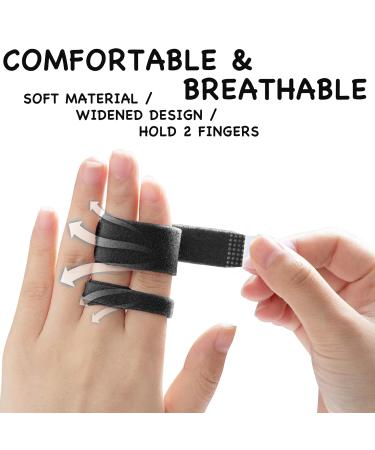 FunnAura 14PCS Breathable Pinky Finger Splints Adjustable for Broken Finger Osteoarthritis Finger Joint(Black) - Buy Online on GoSupps.com