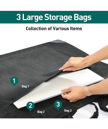 GFANSY Art Portfolio Tote Bag 24x36 | Soft Folder for Artwork | 600D Oxford Artist Case with 3 Storage Bags & Shoulder Strap - Buy Online on GoSupps.com