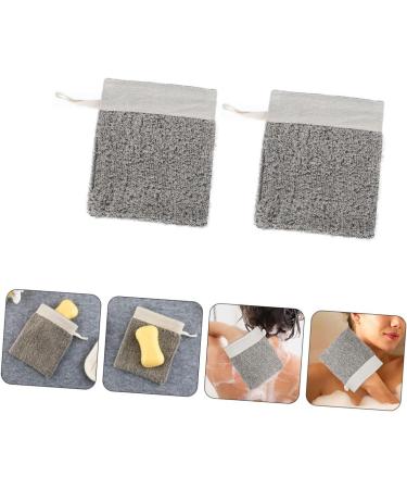 Gogogmee 2pcs Soap Bag Foaming Net Body Bar Soap Natural Soap Bag Soap Net Loofahs Bubble Maker Flax - Buy Online on GoSupps.com
