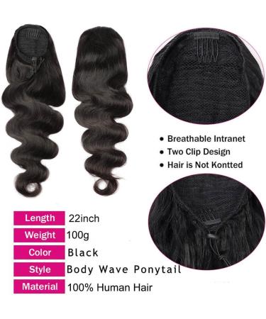 Hair Bun Deep Wavy Ponytail Brazilian Real Hair 8-24 Inch Curly Ponytail with Drawstring Extension Hair Clip Wig for Women Hair Extension Hair Piece (Color : Black Size : 24inch) 24inch Black - Buy Online on GoSupps.com