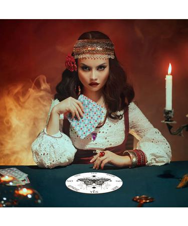 White Butterfly Pendulum Board Dowsing Necklace Kit - Divination Altar Witchcraft Crystal Game for Chakra Healing - Buy Online on GoSupps.com