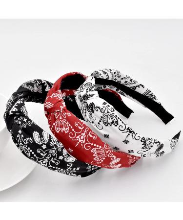 Lvyeer 3-Pack Knotted Headbands for Women - Twist Knot Fabric Headbands for Girls - Hair Accessories Set - Buy Online on GoSupps.com