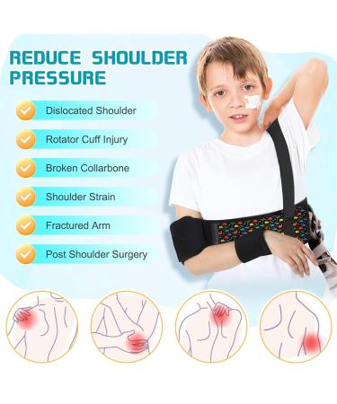Kids Arm Sling - Pediatric Shoulder Immobilizer & Elbow Support for Boys & Girls - Dinosaur Style Collarbone Brace for Broken Arms & Shoulder Injuries - Buy Online on GoSupps.com