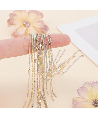 NICENEEDED 12 Strips Metal Nail Art Chains Nail Jewelry Chains with Box Alloy Nail Chains Punk Nail Charms Nail Ornaments Nail Jewels Nail Art Studs for Manicure Decoration - Buy Online on GoSupps.com