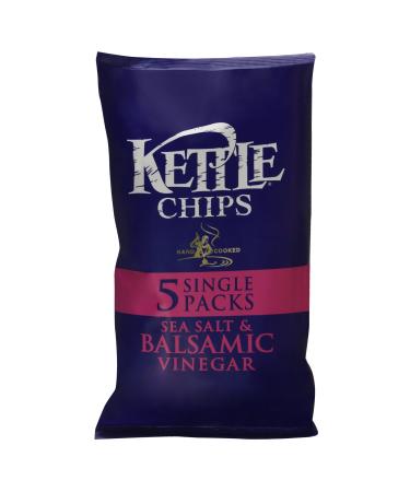 Kettle Chips Kettle Chips Sea Salt & Vinegar Balsamic Potato Chips 150g (Pack of 5)