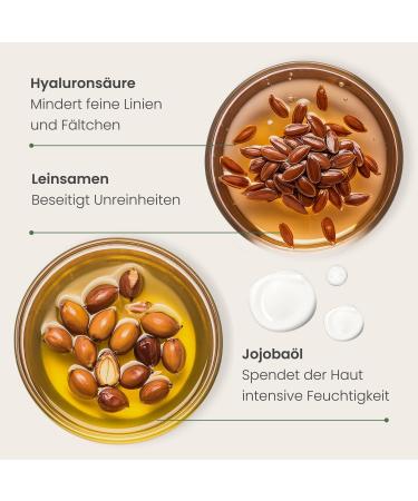 PLANTIFIQUE Serum Visage Jojoba Bio Oil - Gua Sha Huile Massage Hydratant et Anti Rides Puissant - 30 ml & Disques Cor ens - Tous Types de Peaux - 60 Pi ces - Buy Online on GoSupps.com