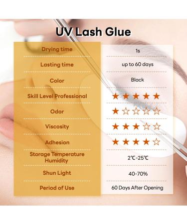 UV Lash Glue 5ml - Quick-Drying Waterproof Eyelash Extension Adhesive | Professional Quality - Buy Online on GoSupps.com