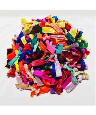 100pcs Colorful Elastic Hair Ties - No Crease Ponytail Holders for Women & Girls - Buy Online on GoSupps.com