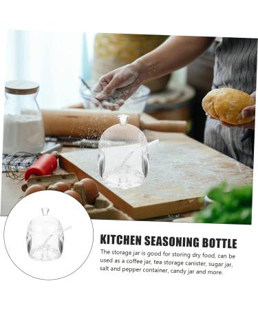 Zerodeko Clear Container Coffee Container 4pcs Spice Jar Salt Shaker Acrylic Household Ornament Container Condiment Bottle - Buy Online on GoSupps.com