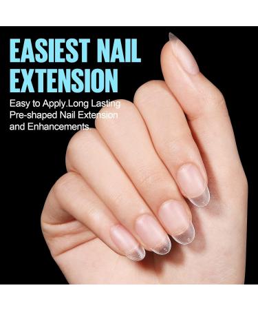 Tomicca Oval Short Nail Tips - Soft Gel Full Cover Gelly Tips for Gel Nails (360 Pieces 2nd Short Oval) - Perfect for Stunning Matt Art! - Buy Online on GoSupps.com