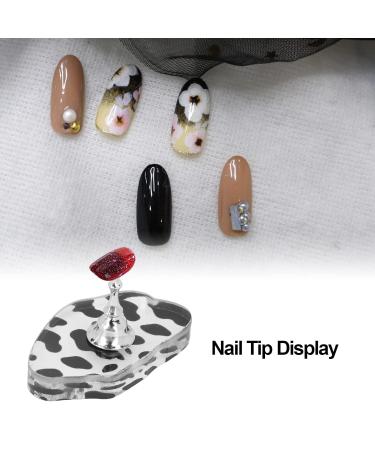 Nail Art Exhibition Stand - Acrylic Nail Tip Holder & Portable DIY Exercise Stand with Magnetic Base - Silver for Home & Salon - Buy Online on GoSupps.com