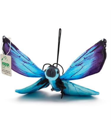 Zappi Co 100% Recycled Plush Blue Morpho Butterfly Toy - 28.5cm | Eco-Friendly Stuffed Animal for Newborns - Buy Online on GoSupps.com