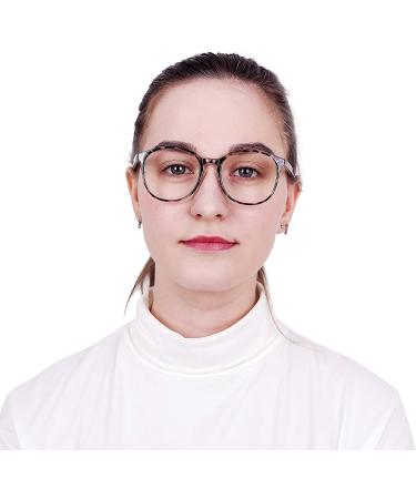 Blue Light Blocking Glasses for Women/Men - Anti Eyestrain, Computer Reading, Stylish Oval Frame - Anti Glare | Leopard & Tortoise - Buy Online on GoSupps.com