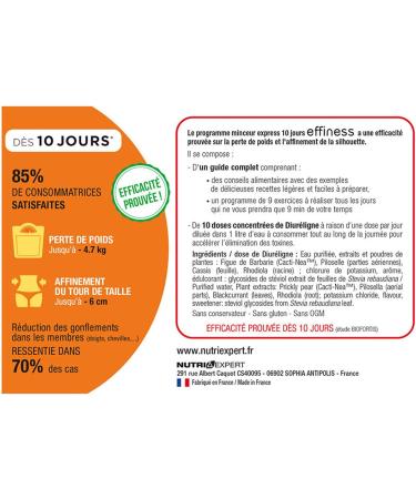 NUTRIEXPERT 10-Day Express Slimming Program Elimination Weight Loss Refining Waist Size Complete Guide Included Treatment 10d - Buy Online on GoSupps.com