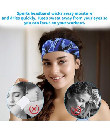 Buy Wufanc Sport Hair Band Set - 6 Moisture-Absorbing Breathable Headbands for Men & Women - Perfect for Yoga Running Football Basketball - Buy Online on GoSupps.com