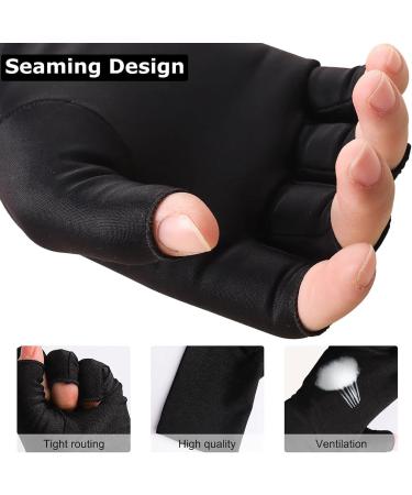 UV Gloves for Gel Nails - UPF50+ High-tech UV Protection Gloves for Manicures Anti UVA&UVB UV Nail Gloves for Nail Lamp Skin Care Fingerless Gloves Protect Hands from UV Harm (Black) - Buy Online on GoSupps.com